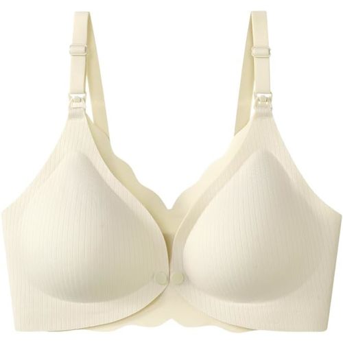 Wireless Nursing Bra for Pumping Seamless Full Coverage Maternity Bralette No Underwire for Pregnancy and Breastfeeding