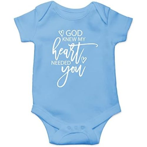 Belle Homie God Knew My Heart Needed You - Funny Baby Essentials Bodysuit - Baby Boy Clothes Newborn Romper