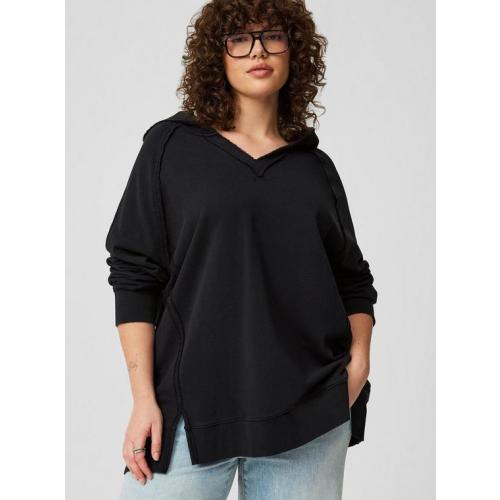 Oversized V-Neck Hoodie