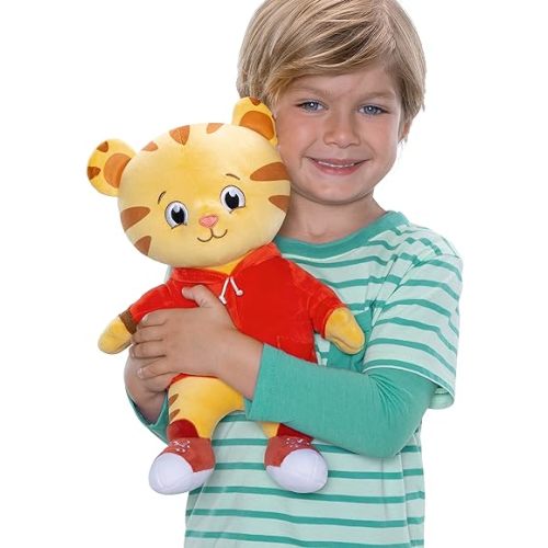 Daniel Tiger's Neighborhood Cuddle Up Daniel Tiger Plush Toy Super Soft Kids Character Stuffed Plush Toy - Polyester Microfiber - for Boy and Girls, 12 Inches Tall!