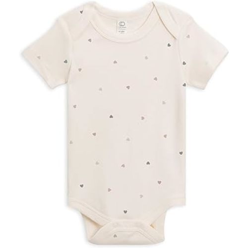 Classic Organic Baby Bodysuit with Short Sleeves by Colored Organics