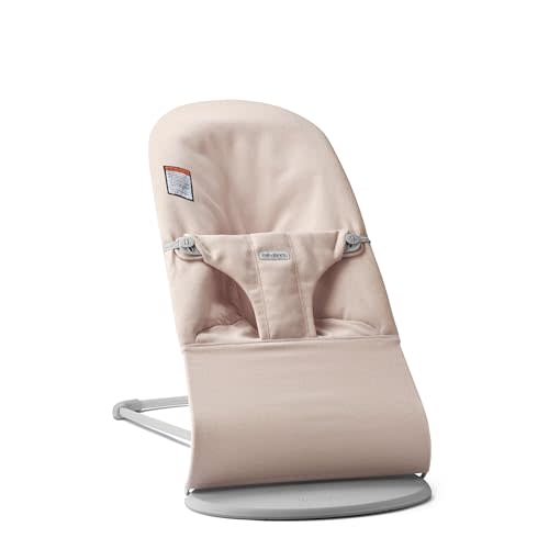 BabyBjörn Bouncer Bliss, Woven Mélange, Light Pink