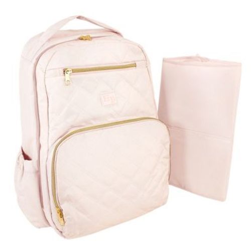 Hudson Baby Premium Diaper Bag Backpack and Changing Pad, Pink, One Size