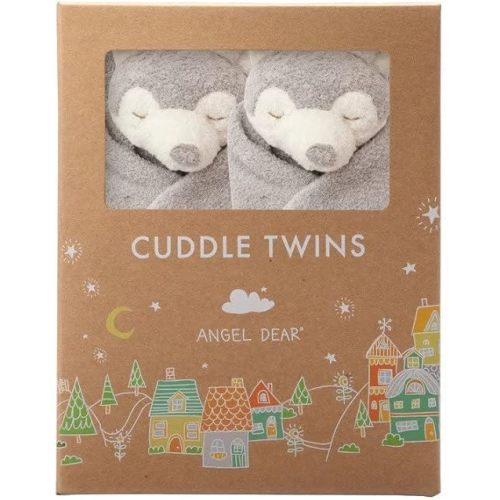 Angel Dear - Husky, Cuddle Twins Set White