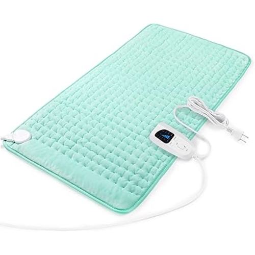 Heating Pad-Electric Heating Pads for Back,Neck,Abdomen,Moist Heated Pad for Shoulder,Knee,Hot Pad for Arms and Legs,Dry&Moist Heat & Auto Shut Off(Babygreen, 33''×17')
