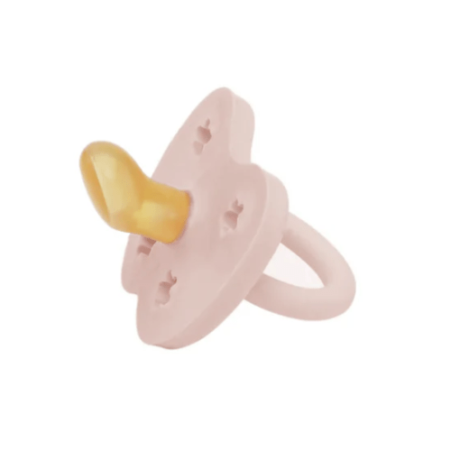 Orthodontic Natural Rubber Pacifier - Powder Pink by Hevea – Pacifier Kids Boutique