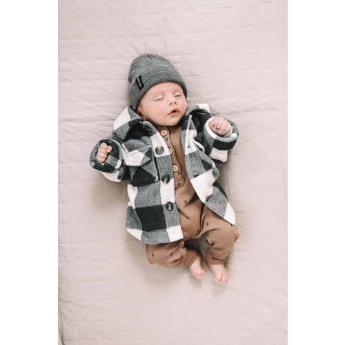 Checkered Sherpa Shacket