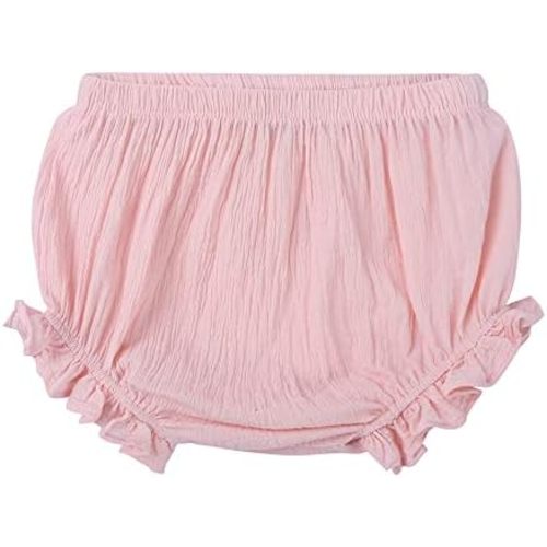 UTTPLL Baby Bloomers for Toddler Girl Boy Ruffle Diaper Covers Newborn Infant Cotton Linen Cute Loose Harem Shorts Underwear