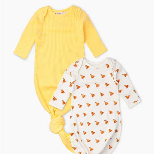 2-Pack Knot It Gowns - Organic Baby Clothes - Monica + Andy