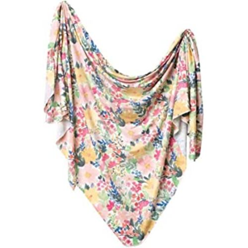 Copper Pearl Large Premium Knit Baby Swaddle Receiving Blanket Lark