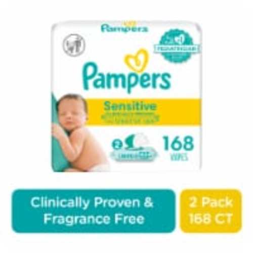 Pampers Sensitive Perfume Free Baby Wipes, 2 pk / 84 ct