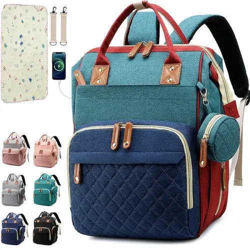 Diaper Bag Backpack Baby Bag with 16 Pockets, Large Capacity | Black Friday Sale TikTok Shop