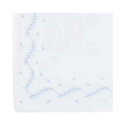 Embroidered Crib Sheet in Sky | Over The Moon