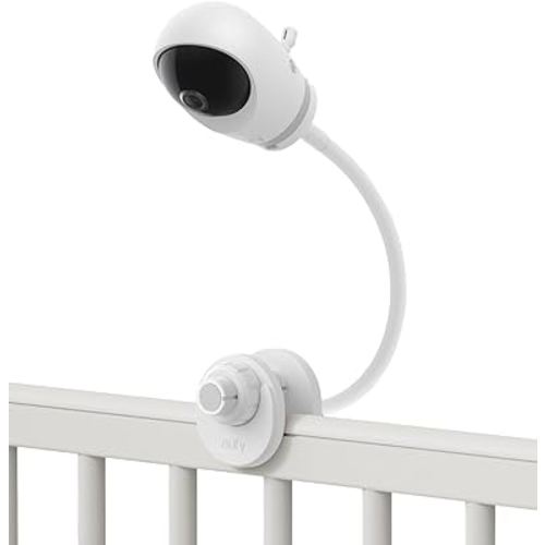 eufy Baby Monitor Crib Mount, 16 Inch Flexible Arm Bracket, Compatible with eufy Baby Monitor C10/E20/E21, No Tools Needed, No Wall Damage, Attach to Baby Crib (Camera Not Included)