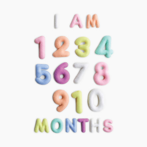 Lucy Darling Milestone Felt Numbers - Pastel