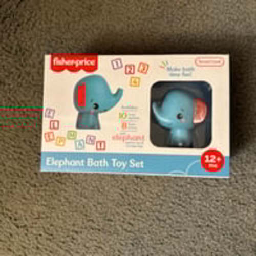 Fischer price elephant bath toy set