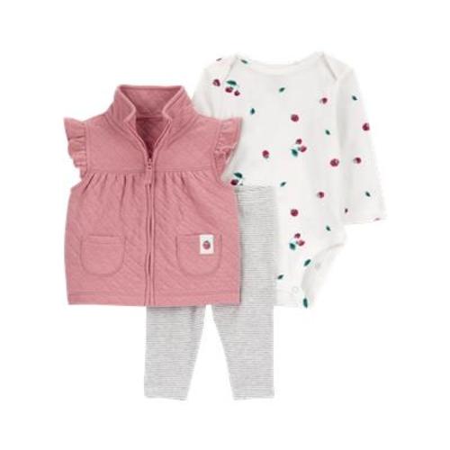 Baby 3-Piece Quilted Little Vest Set - Carter's | Carter's