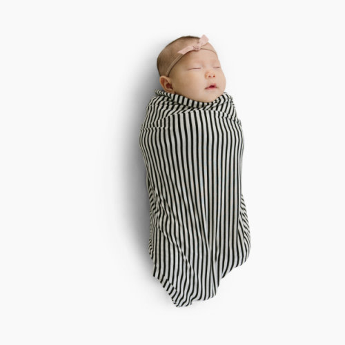 Solly Baby Babylist x Solly Baby Collaboration Swaddle - Black & Natural Stripe
