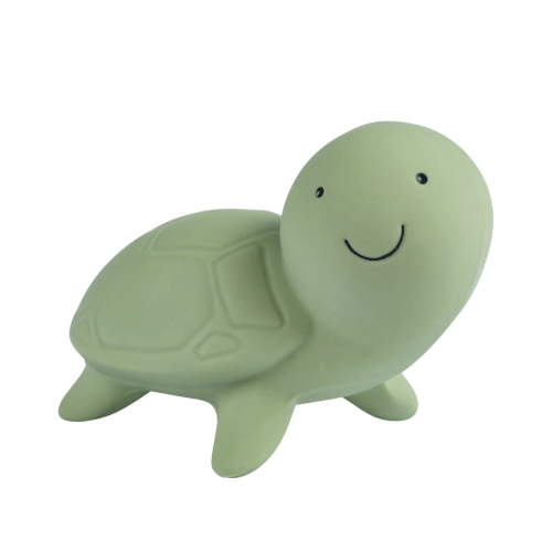 Turtle Organic Natural Rubber Rattle, Teether & Bath Toy