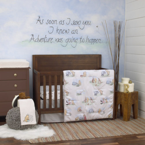 Disney NoJo Disney Winnie the Pooh Classic Storybook Nursery 6 Piece Crib Bedding Set & Reviews | Wayfair