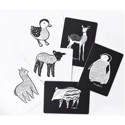 Wee Gallery Art Cards for Baby - Baby Animals Collection