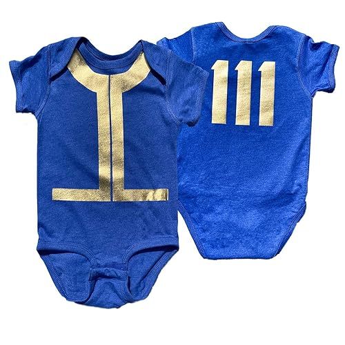 Baby Vault Suit 111 One Piece/Video Game Inspired Everyday Wear or Costume (18 Month, Gold Metallic)
