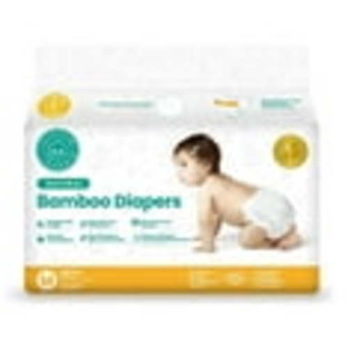 Size 2&3 - M, Little Toes Natural Disposable Hypoallergenic, Bamboo Viscose Diapers, 36 Count