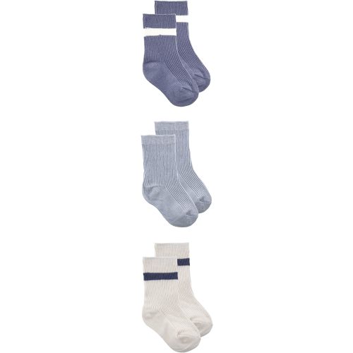 Organic 3-Pack Baby Crew Socks | Multiple Colours
