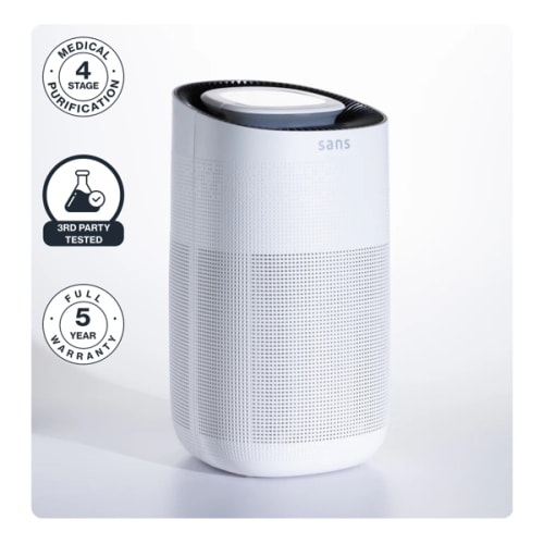 Sans Air Purifier - HEPA 13 Filter, Activated Carbon and UV-C Light