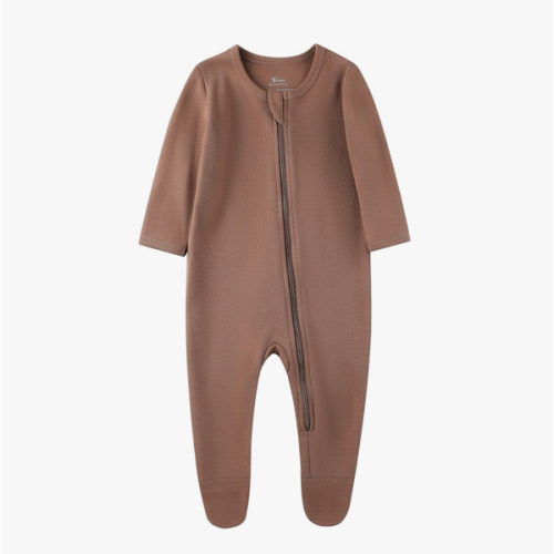 O2 BABY Baby Boys Girls Organic Cotton Zip-Front Sleeper Pajamas, Footed Sleep 'n Play