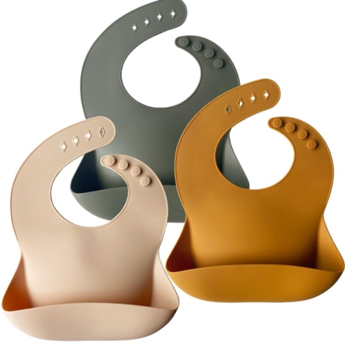 Amazon.com: Moonkie Silicone Bibs Set Of 3, BPA Free Soft Adjustable Fit Waterproof Feeding Bibs for Babies and Toddlers(Cream/Buck/Olive Green) : Everything Else