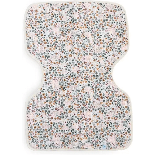 Little Unicorn Cotton Muslin Burp Cloths | 100% Cotton | Multi-Layer | Ultra Absorbent & Soft | Reversible | Large 21 x14 (Pressed Petals)