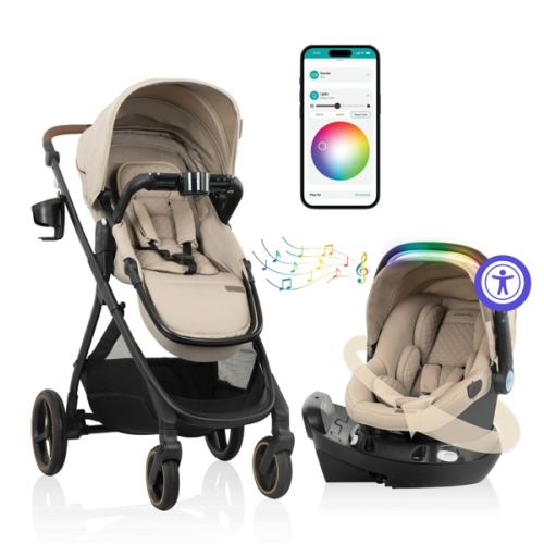 Shyft Intuiti+ Travel System featuring Revolve180 LiteMax™ NXT Rotational Infant Car Seat with SensorySoothe