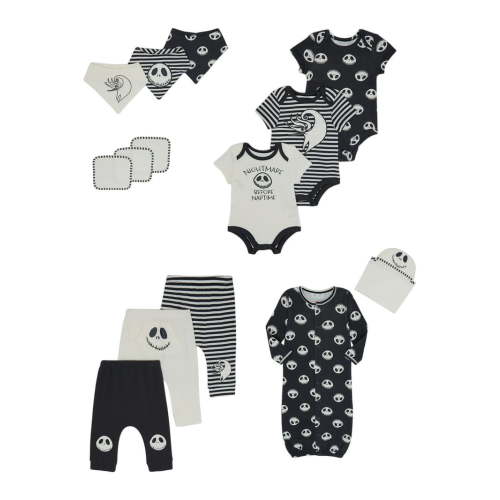 Disney Baby Wishes + Dreams Nightmare Before Christmas Layette Shower Gift Set Bundle, 14-Piece, Sizes Newborn-12 Months
