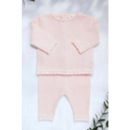 Tartine et Chocolat Scalloped Long Outfit (Pink, 1M)