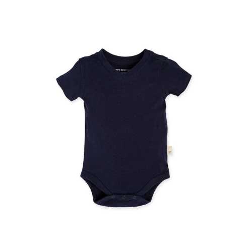 Organic Cotton Short Sleeve V Neck Bodysuit - Midnight – Burt's Bees Baby