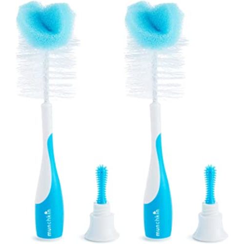 Munchkin® Sponge™ Bottle Brush, 2 Pack, Blue