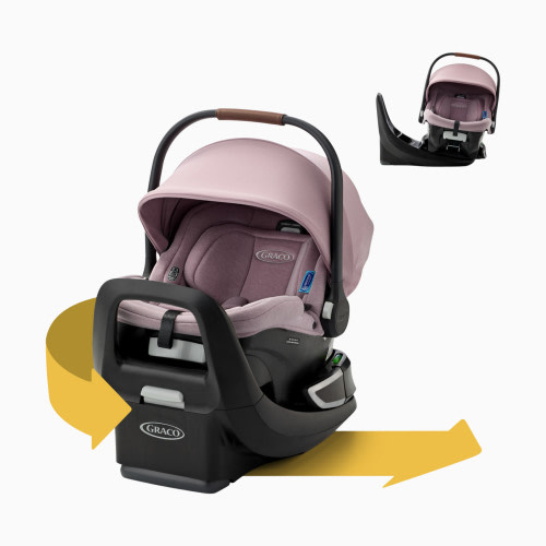 Graco SnugRide Turn & Slide Rotating Infant Car Seat - Mulberry