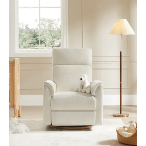 Spruce & Spring Maire Power Swivel Nursery Recliner Chair with Nightlight