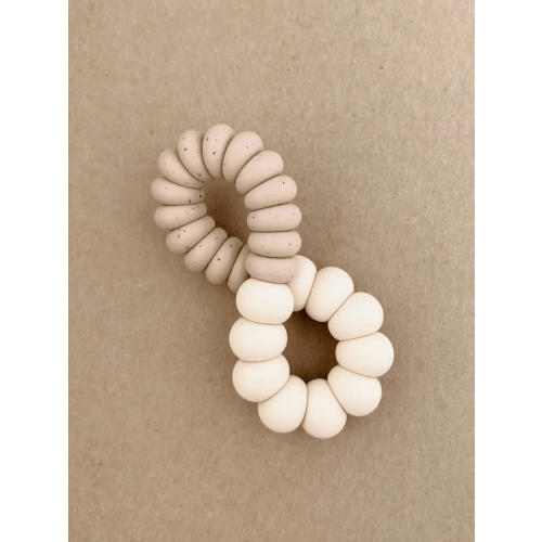 Twist Freezer Teether - Speckled Vanilla
