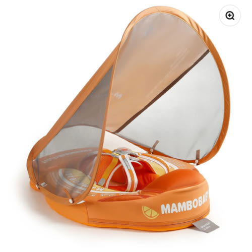 Mambobaby Float with Canopy and Tail Orange