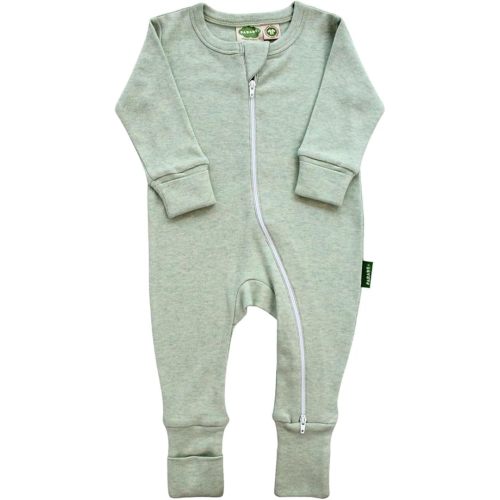 PARADE Organic Snuggle Soft Melange '2-Way' Zipper Romper