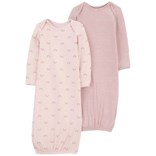 Baby Rainbow 2-Pack PurelySoft Sleeper Gowns
