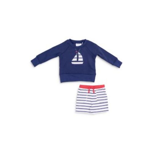 Boys' Sailboat French Terry Raglan Sweatshirt & Shorts Set - Baby