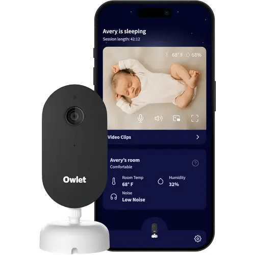 Owlet Dream Sight (Gen 3) Smart Video Baby Monitor | 2K HD Camera w/Night Vision | Detects Crying, Motion & Temperature | Customizable Alerts | Two-Way Talk | Secure Wi-fi