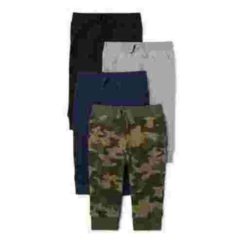 Garanimals Baby Boy Jogger Multipack, 4-Pack, Sizes 0-24 Months