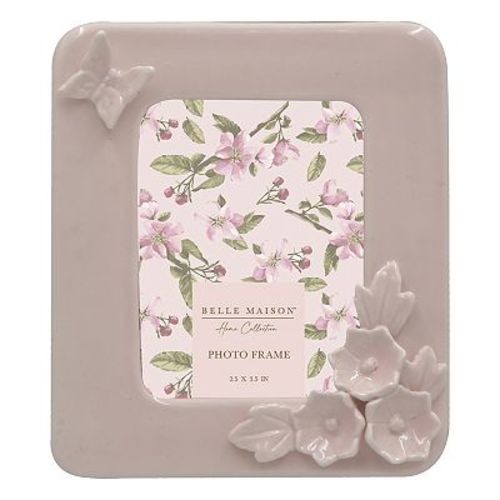 Belle Maison 3x4 Ceramic Floral Picture Frame