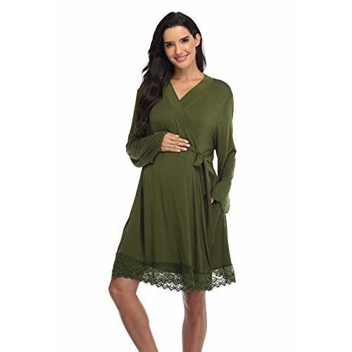 Maternity Robes for Women - Hospital Labor Delivery Robes - Pregnancy Nursing Sleepwear