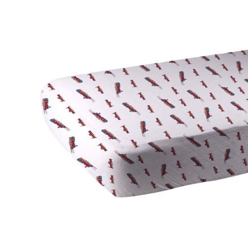 Vintage Steam Train Bamboo Crib Sheet – Newcastle Classics