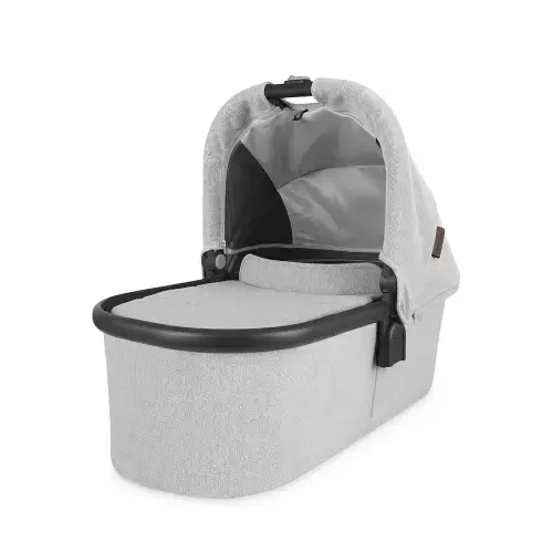 Stroller Bassinet (White and Gray Chenille)